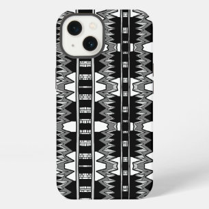 Afrofuturist Pattern Grey iPhone 13 Case