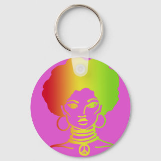 AFROLICOUS PINK KEY CHAIN