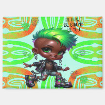 Afropunk Be Brave Magnet