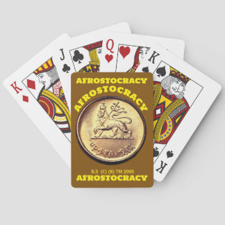 AFROSTOCRACY CARDS. Sheriff Playing Cards