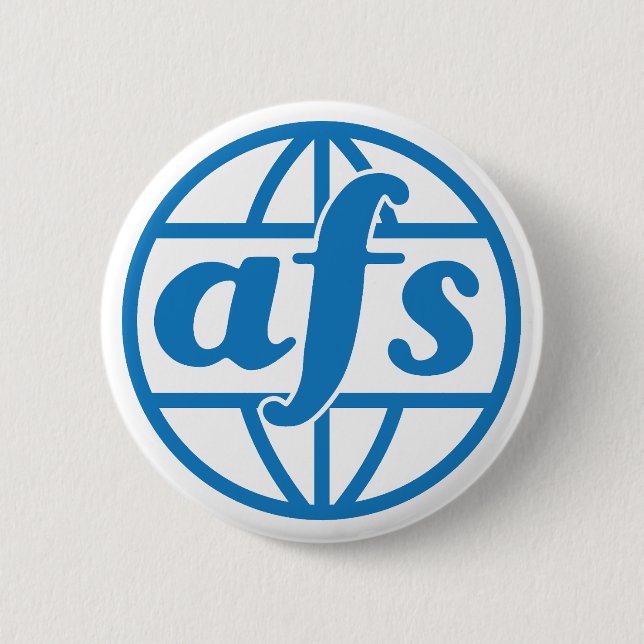 AFS Logo 1972 Round Button, Large, 3 Inch 2 Inch Round Button (Front)