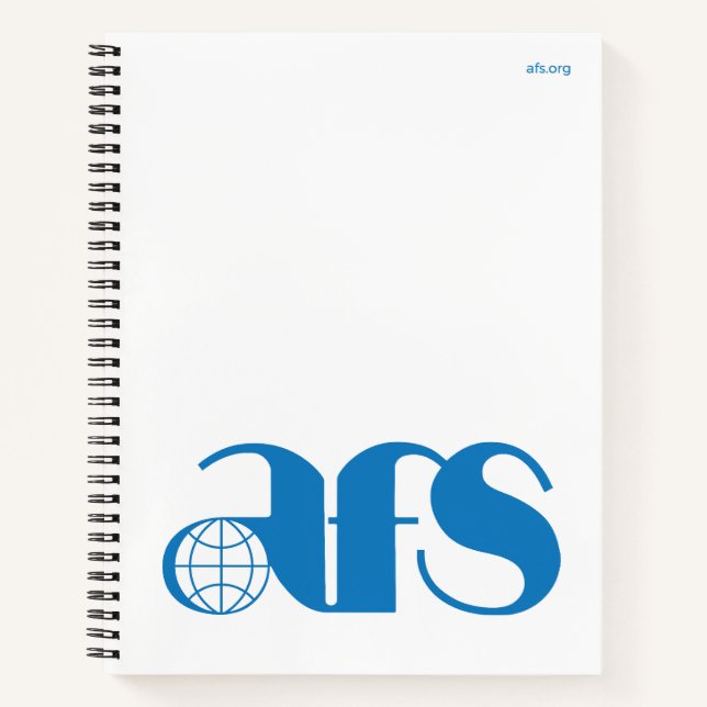 AFS Logo 1976 Custom 8.5" x 11" Spiral Notebook (Front)