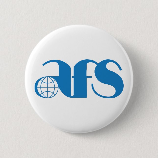 AFS Logo 1976 Round Button, Large, 3 Inch 2 Inch Round Button (Front)