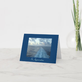 Aft View Blank Thank You Cards