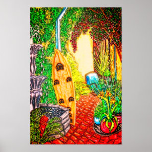 After a Long Day Of Surfing Poster