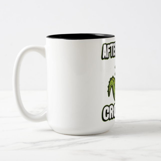 after a while crocodile alligator  Two-Tone coffee mug (Left)