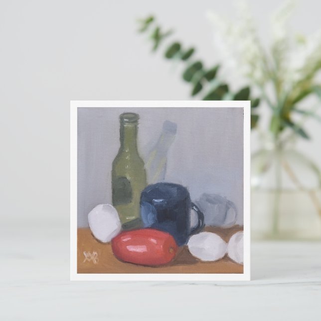 After Breakfast Card (Standing Front)