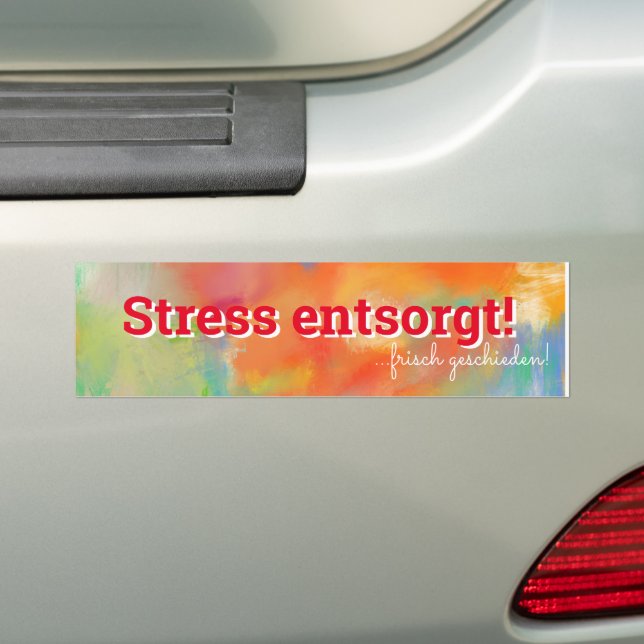 After divorce bumper sticker (On Car)