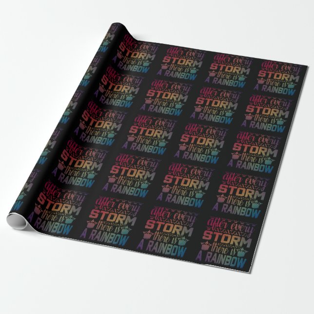 After Every Storm There Is A Rainbow-min Wrapping Paper (Unrolled)
