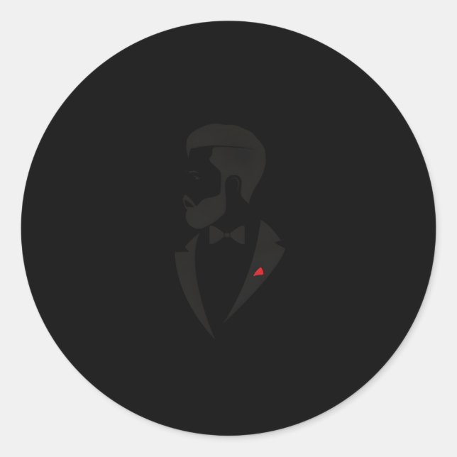 After He Surgery Real Gents Have Stents Recovery Classic Round Sticker (Front)