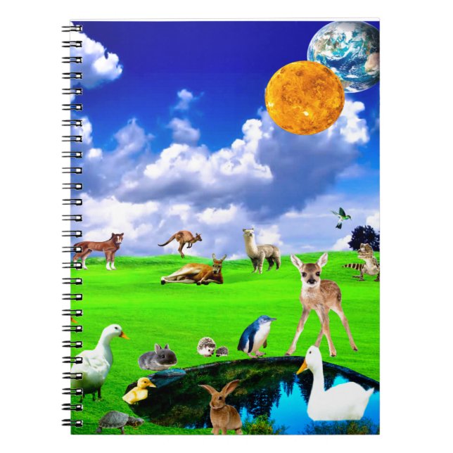 After Humans Leave Earth Notebook (Front)