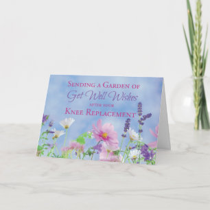 After Knee Replacement Get Well Wildflowers Card