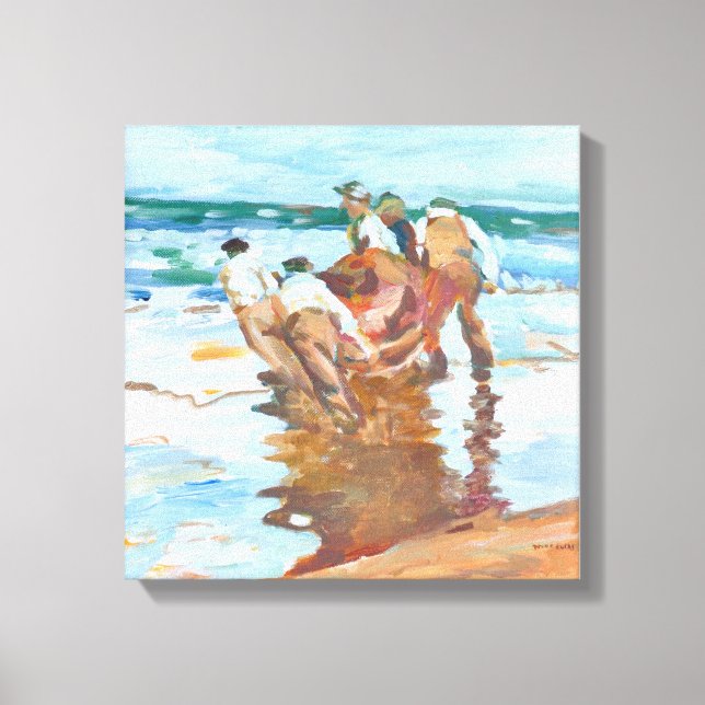 After launching the curragh Paul Henry Canvas Print (Front)