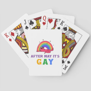 After May It's Gay Funny LGBT Pride Month Playing Cards