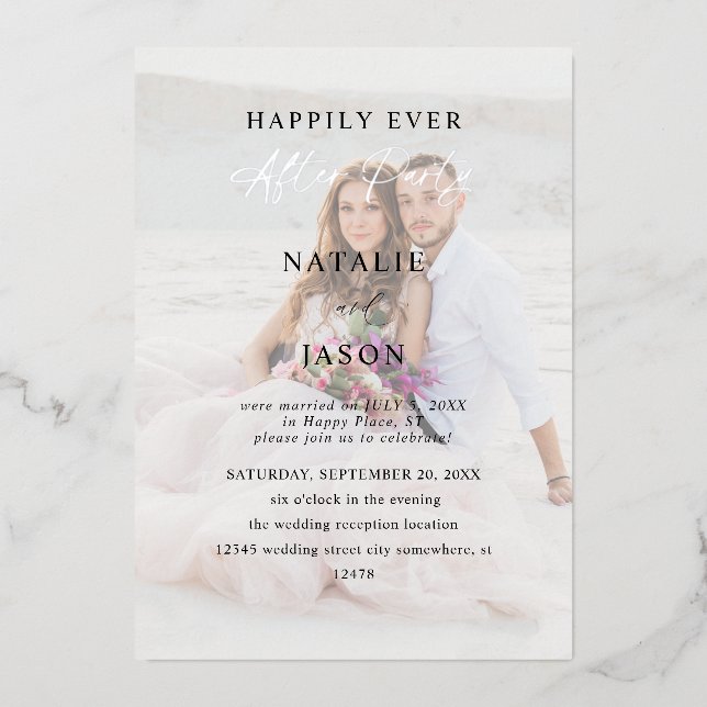 After Party Photo Wedding Reception v2 (Front)