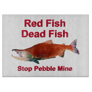 After Salmon - Stop Pebble Mine Cutting Board