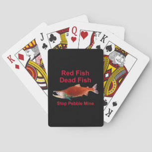 After Salmon - Stop Pebble Mine Playing Cards