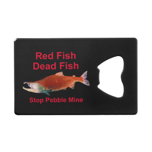 After Salmon - Stop Pebble Mine Wallet Bottle Opener