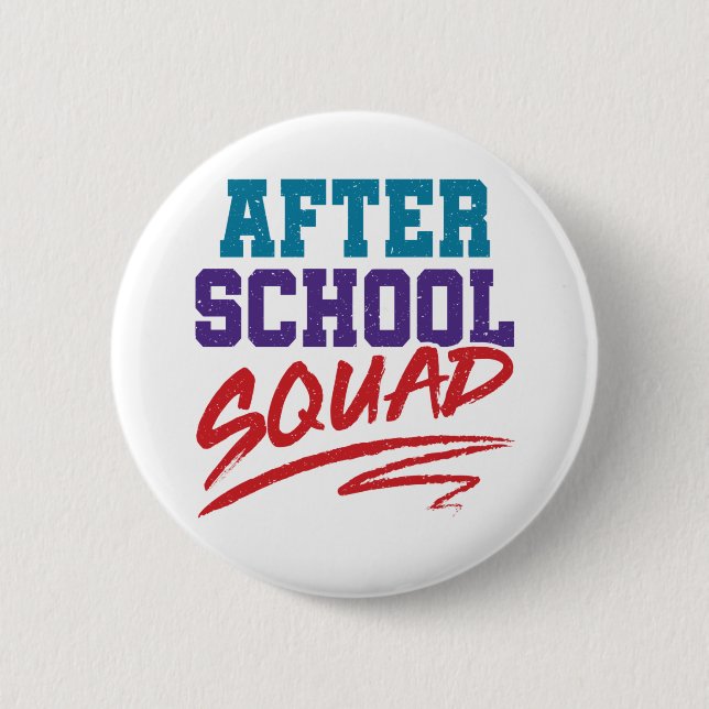 After School Squad Program Staff 2 Inch Round Button (Front)