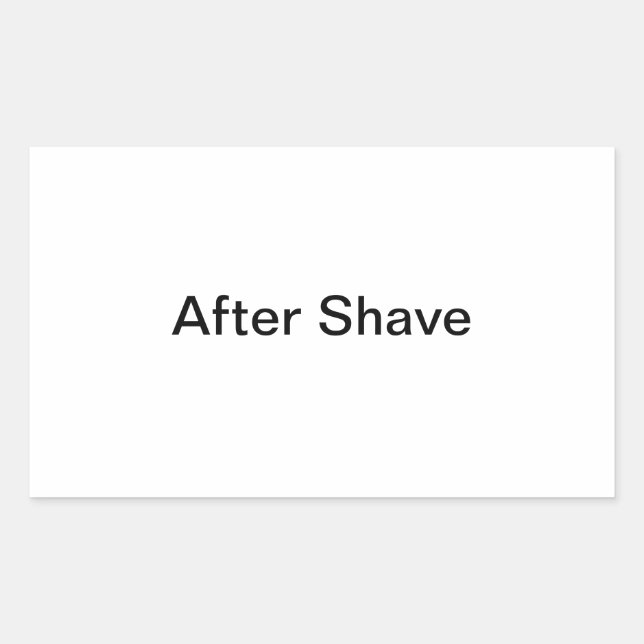 After Shave Labels/ Sticker (Front)