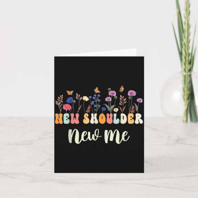 After Shoulder Replacement Funny Shoulder Surgery Card (Front)