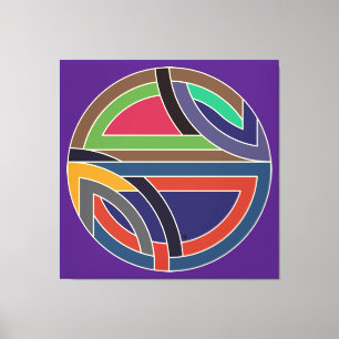After Stella-5 Stretched Canvas Print