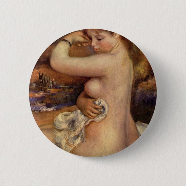 'After the Bath' 2 Inch Round Button (Front)