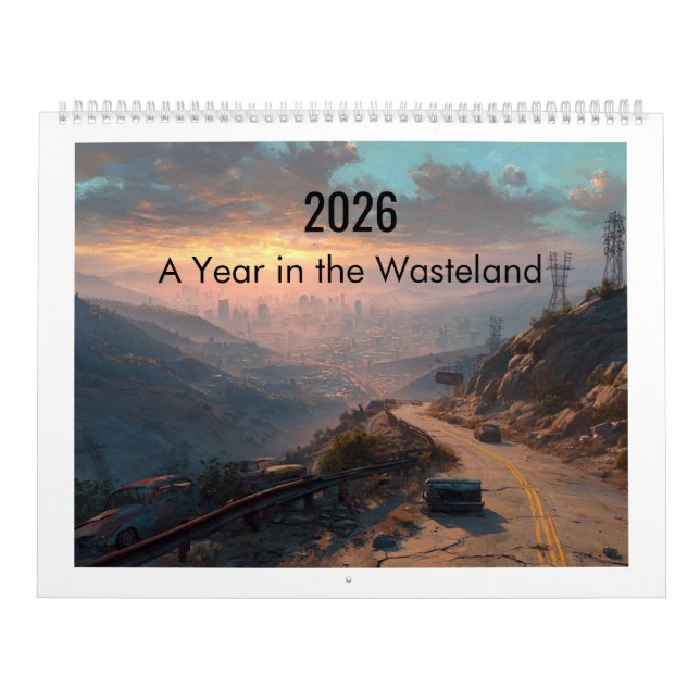 After the End Wasteland Art Post Apocalyptic Calendar (Cover)