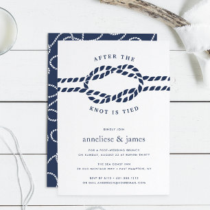 After the Knot is Tied   Wedding Brunch Invitation