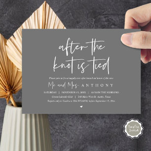 After the knot tied, Happily Ever After Brunch Invitation