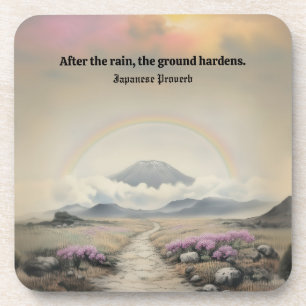 After the Rain (Japanese Landscape Art) Coaster