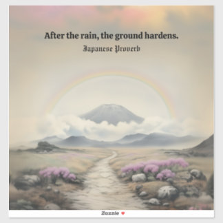 After the Rain (Japanese Watercolor Landscape Art)