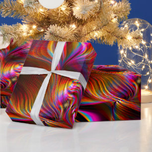 After the Rain Swirls Beautiful Abstract Wrapping Paper