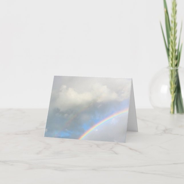 After the Storm Rainbow  Holiday Card (Front)
