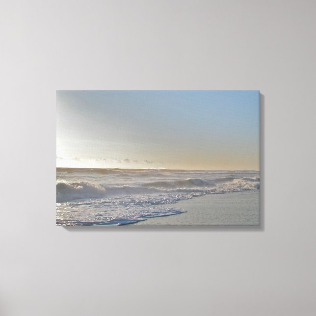 After The Storm - Sunlight On the Waves Canvas Print (Front)