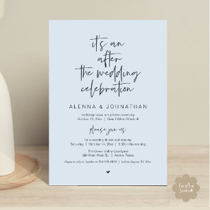 After the Wedding Modern Minimalist Casual Party Invitation