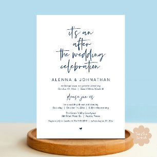 After the Wedding Modern Minimalist Casual Party Invitation