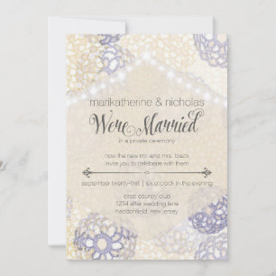 After Wedding Flowers & Lights Party Invitations