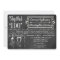 After Wedding Trendy Chalkboard Invitation
