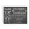 After Wedding Trendy Chalkboard Invitation