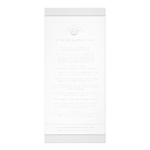 Aftercare ear piercing instructions rack card