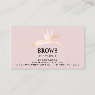 Aftercare Instructions Eyebrow Crown Microblading  Business Card