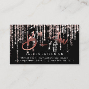 Aftercare Instructions Eyelash Drips Black Logo2 Business Card