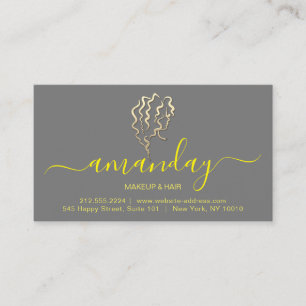 Aftercare Instructions Lash Grey Golden Logo Business Card