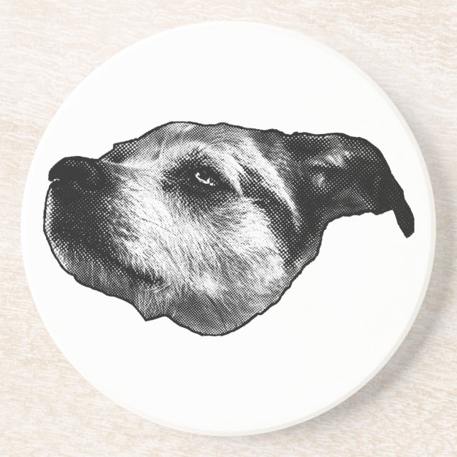 Afterglow Dot Sip — Terrier Coaster (Front)