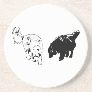 Afterglow Table Hush — Retriever Duo Coaster