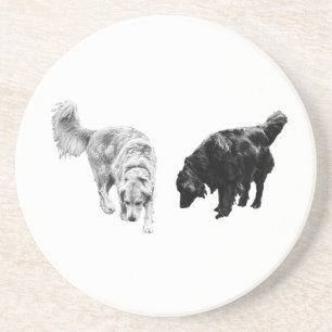 Afterglow Table Hush — Retriever Duo Coaster