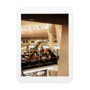 Afternoon at the Mall, 1960s Vintage Inspired Magnet