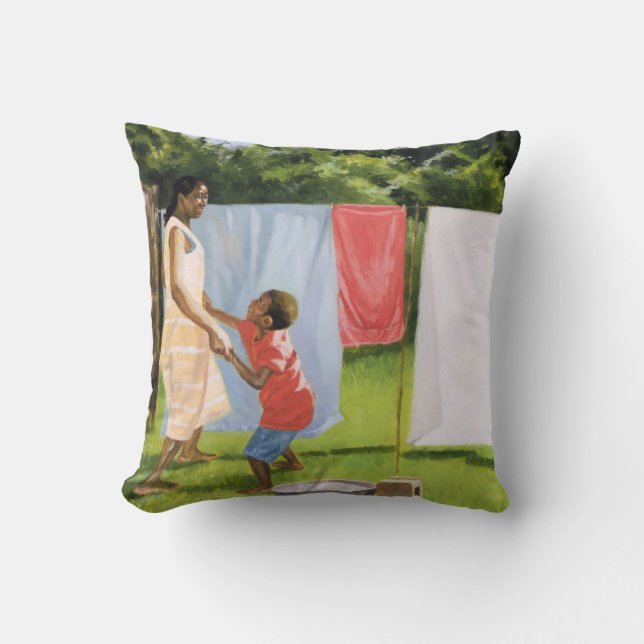 Afternoon Break 2000 Throw Pillow (Front)