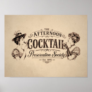 Afternoon Cocktail Preservation Society Vi Poster
